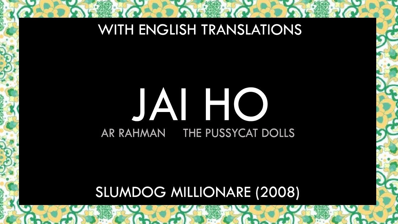 jai ho mp3 song in english